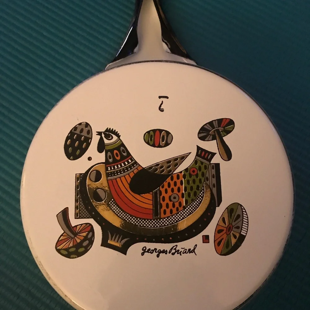 Enamel Georges Briard frying pan - Picture 2 of 8